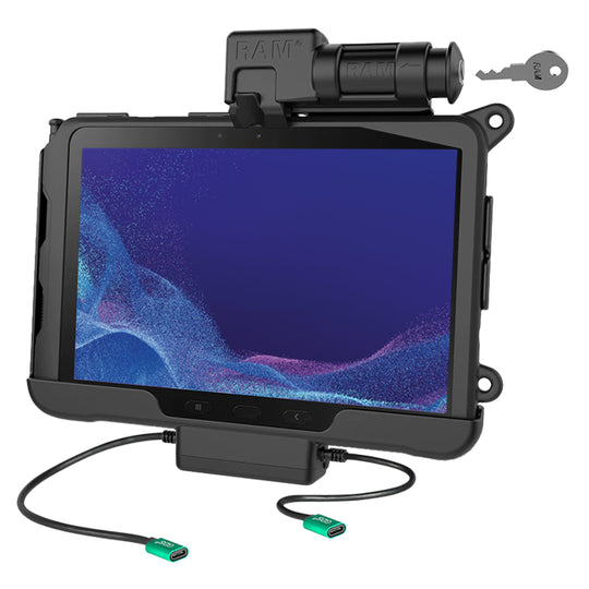 RAM® Locking USB-C Powered Dock + USB-C Data for Tab Active5 Pro & 4 Pro
