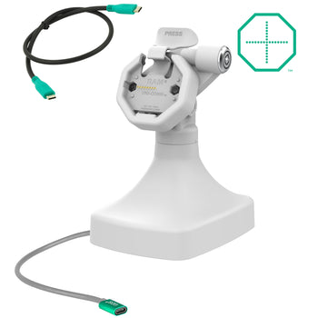 GDS® Uni-Conn™ Powered Locking Tilt & Swivel Dock with USB-C - Gray