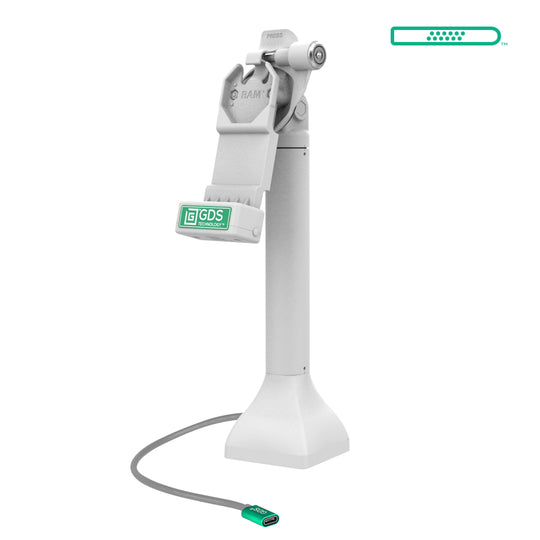 GDS® Uni-Conn™ 14" Locking Pedestal Dock with USB-C - Gray