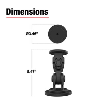 RAM® Dual 90-Degree Pivot Magnetic Mount
