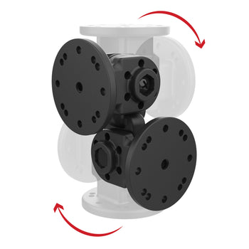 RAM® Dual 90-Degree Pivot Mount