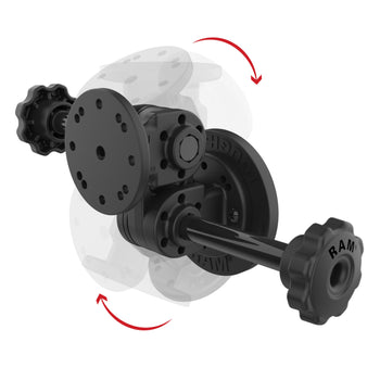 RAM® Dual Straight Pivot Magnetic Mount with Knob