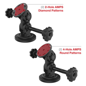 RAM® Dual Straight Pivot Magnetic Mount with Knob