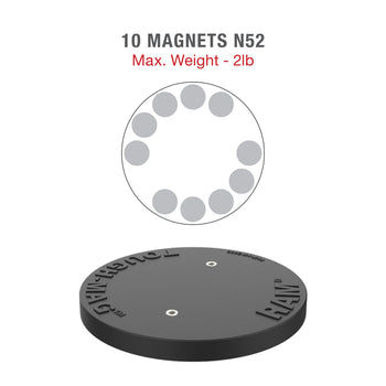 RAM® Dual Straight Pivot Magnetic Mount with Knob