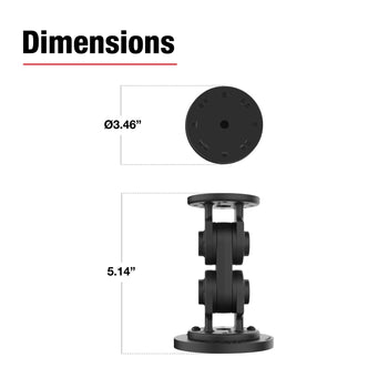 RAM® Dual Straight Pivot Magnetic Mount