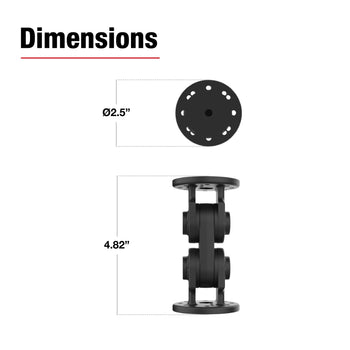 RAM® Dual Straight Pivot Mount