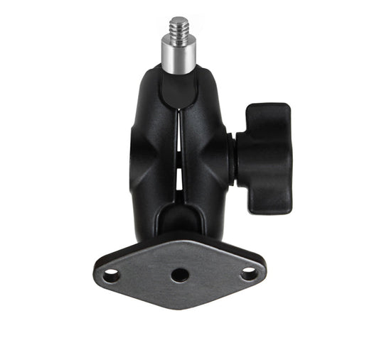 RAM® Double Ball Mount with Diamond Plate and 1/4"-20 Threaded Stud - Sky Echo