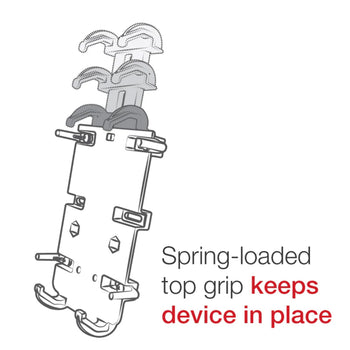 RAM® Quick-Grip™ XL Phone Mount with Small Tough-Claw™ Base - Medium