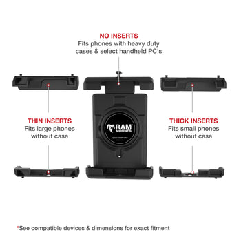 RAM® Quick-Grip™ Pro XL Phone Mount with Medium Torque™ Base - Medium