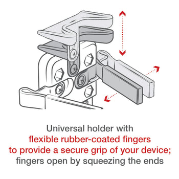 RAM® Finger-Grip™ Universal Mount with Medium Torque™ Base
