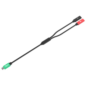 RAM-CAB-CM2CF-1U:RAM-CAB-CM2CF-1U_1:RAM Y-Split Cable with 1 USB-C Male & 2 USB-C Female Connectors
