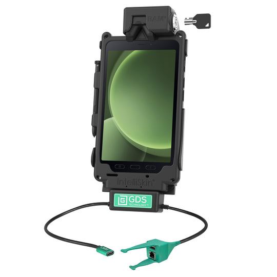 Locking GDS® Tough-Dock™ + USB-A & RJ45 Data for Tab Active5 & 3