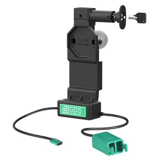 GDS® Uni-Conn™ Locking Dock + Dual USB-A with Release Button