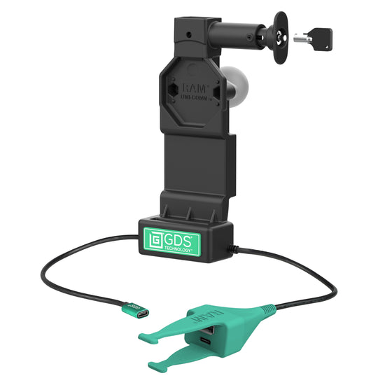 GDS® Uni-Conn™ Locking Dock + Dual USB-A & USB-C with Release Button