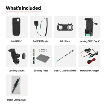 GDS® Locking PTT Speaker Mic Kit for XCover7 Pro/6 Pro - ESChat & Zello