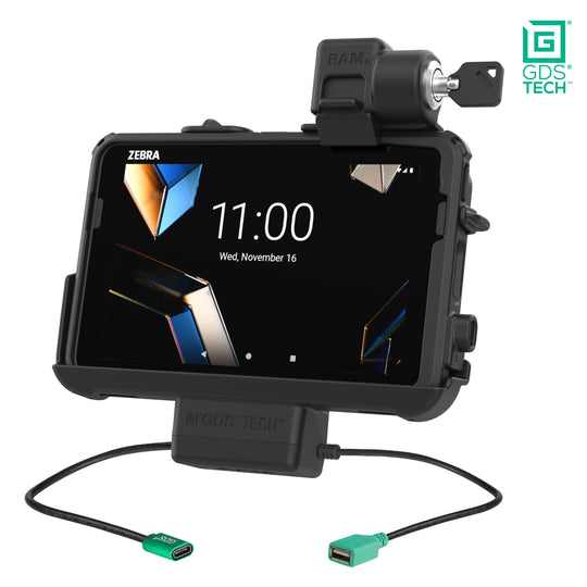 Locking GDS® Thin-Dock + Data for Zebra ET401 8" with IntelliSkin®