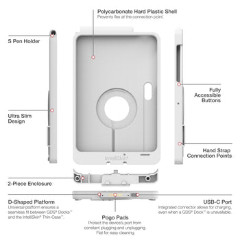 IntelliSkin® Thin-Case™ for Samsung Tab Active5 Pro & 4 Pro - Gray