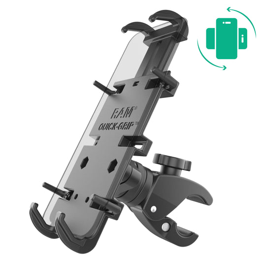 RAM® Quick-Grip™ XL Phone Mount with Rotating Low-Profile Tough-Claw™