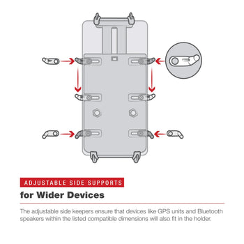 RAM® Quick-Grip™ XL Phone Mount with Rotating Low-Profile Tough-Claw™