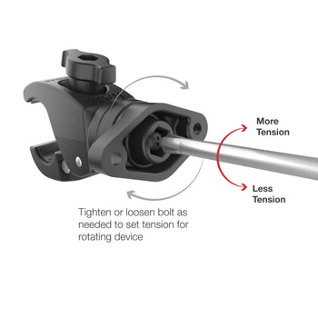 RAM® Quick-Grip™ XL Phone Mount with Rotating Low-Profile Tough-Claw™