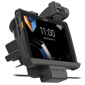 Locking RAM® Tough-Dock™ Power + Dual USB for Zebra ET401 8"