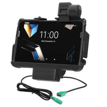 Locking RAM® Tough-Dock™ Power + Data for Zebra ET401 8"