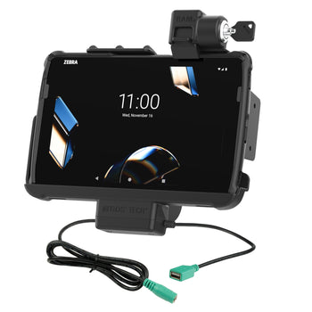 Locking RAM® Tough-Dock™ Power + Data for Zebra ET401 10"