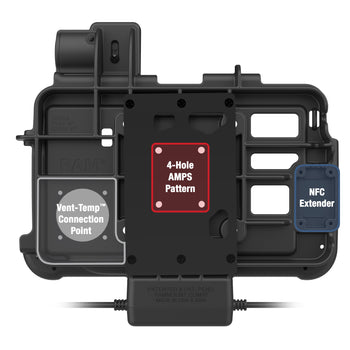 RAM® Thin-Dock™ + Dual USB for Zebra ET401 & ET4x 8"