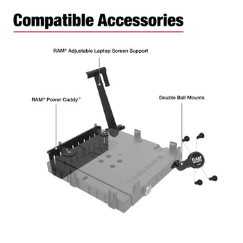 RAM® No-Drill™ Laptop Mount for Ford E-Series Van