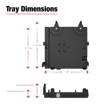 RAM® No-Drill™ Laptop Mount for '05-26 Nissan Frontier + More