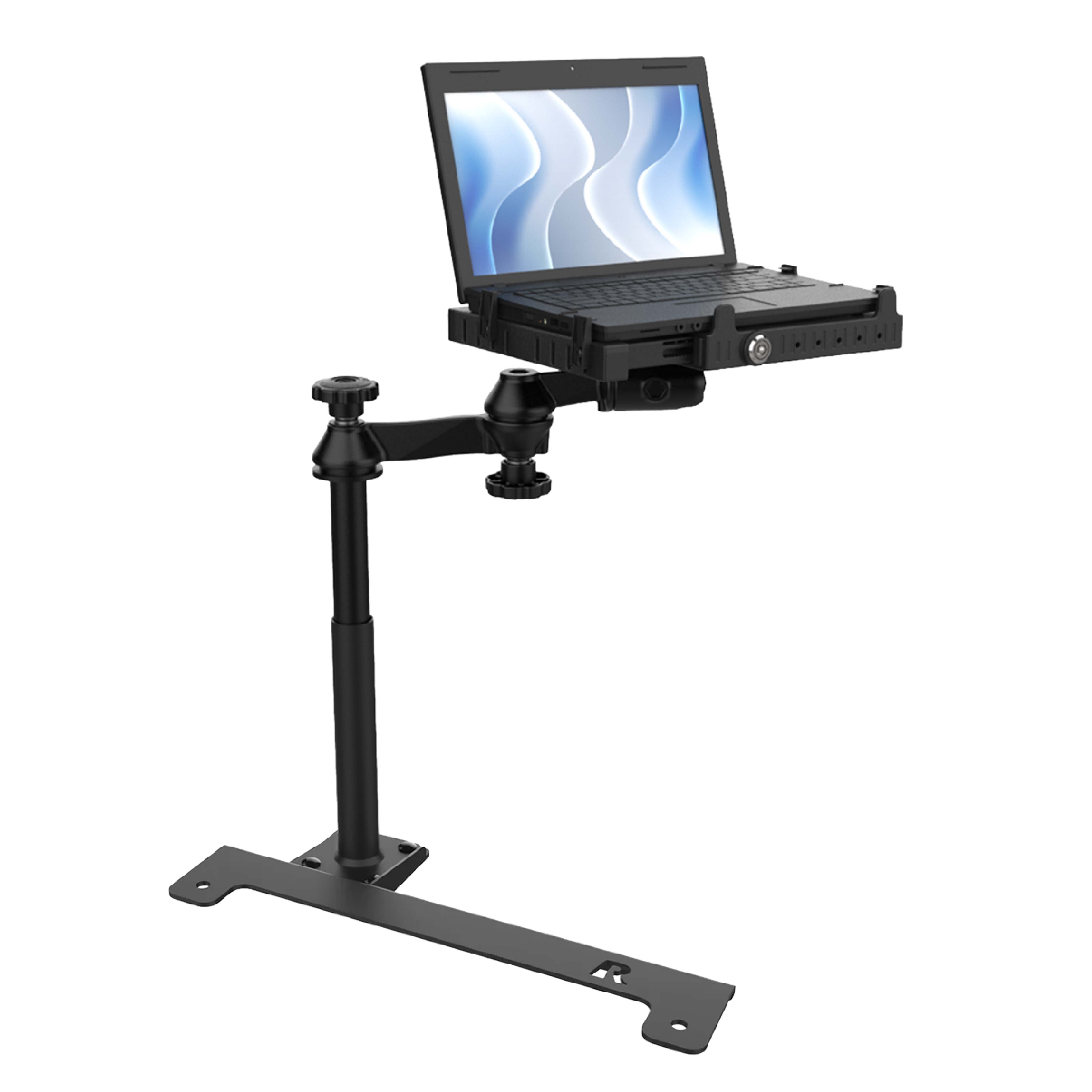 RAM® No-Drill™ Laptop Mount for '19-26 Chevy Silverado, Tahoe & More ...