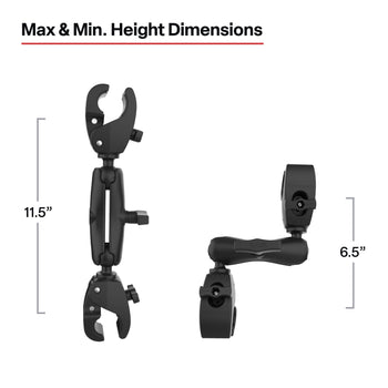 RAM® Trolling Motor Stabilizer with Tough-Claw™ 1” - 1.6” Clamp Bases