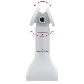 RAM® 7" Pedestal Mount with AMPS Pattern & C-Clamp Base - Gray