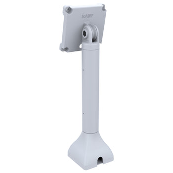 RAM® 14" Pedestal Mount with 100mm & 75mm VESA & Cable Routing - Gray