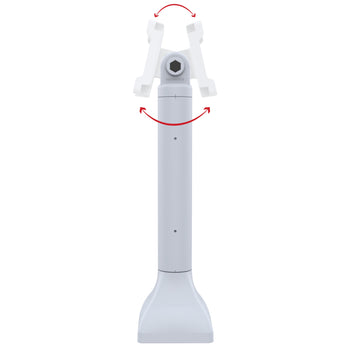 RAM® 14" Pedestal Mount with 75mm VESA & Cable Routing - Gray