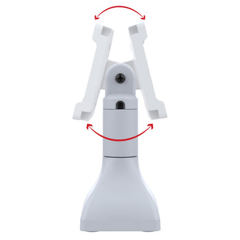 RAM® 7" Pedestal Mount with 100mm & 75mm VESA & Cable Routing - Gray