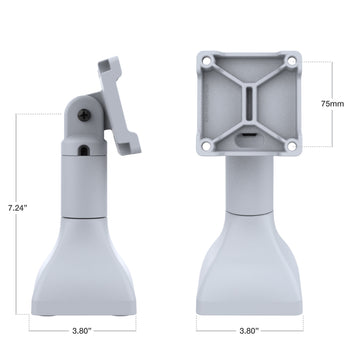 RAM® 7" Pedestal Mount with 75mm VESA & Cable Routing - Gray