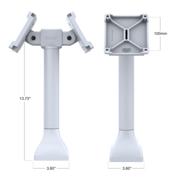 RAM® 14" Pedestal Mount with Dual 100mm VESA Adapters - Gray