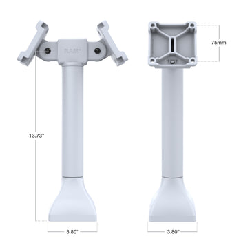 RAM® 14" Pedestal Mount with Dual 75mm VESA Adapters - Gray