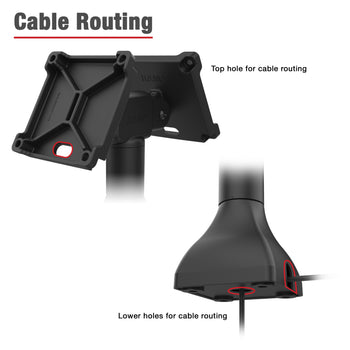 RAM® 7" Pedestal Mount with Dual 100mm VESA Adapters